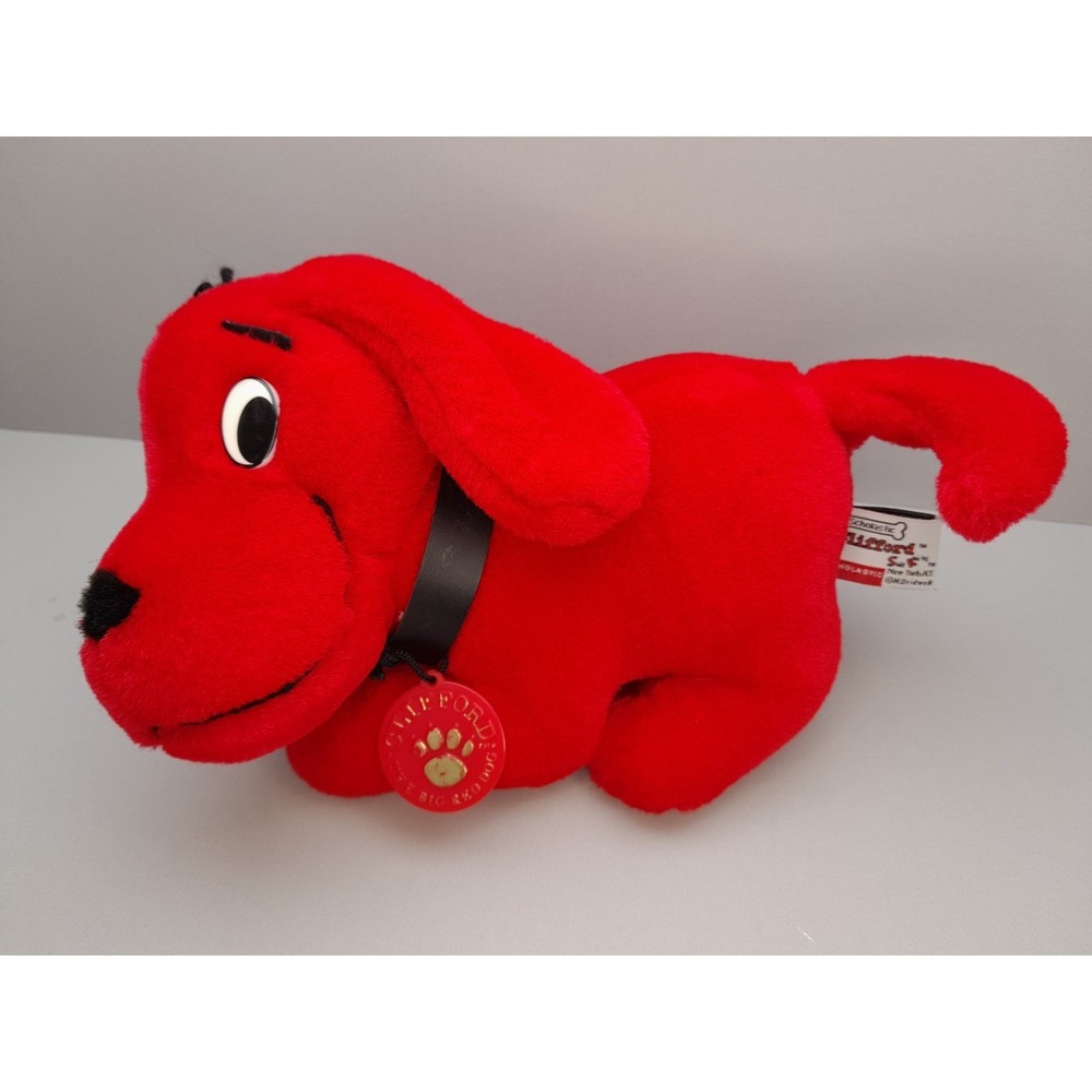 Vintage 1997 Clifford The Big Red Dog Plush 9" Scholastic Side Kicks Stuffed Pup